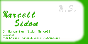 marcell sidon business card